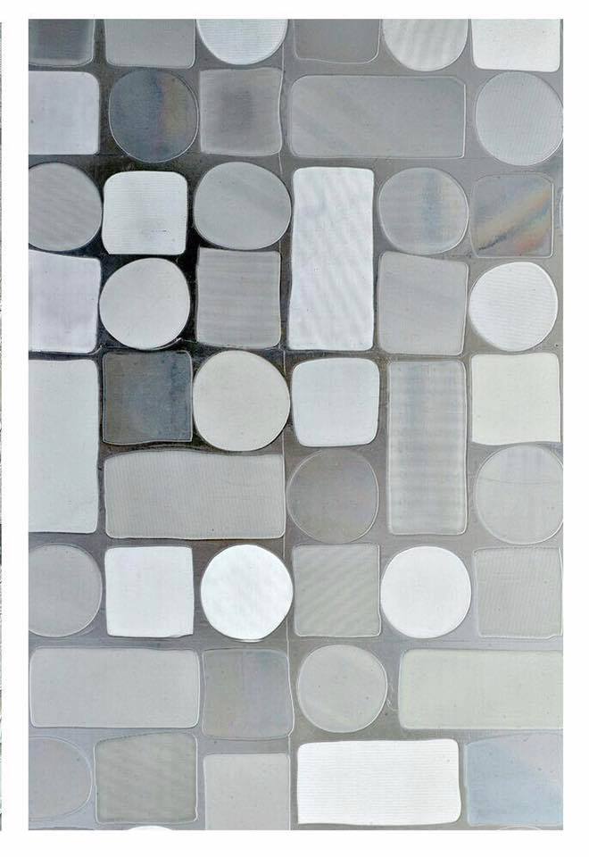 Rectangular Circle Textured Glass