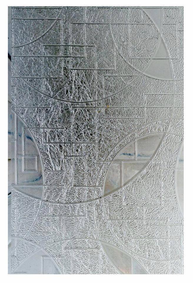 Ice Frost Patterned Glass