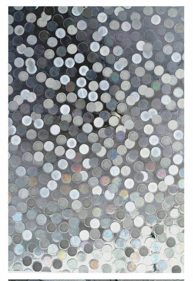 Coin Circle Pattern Glass