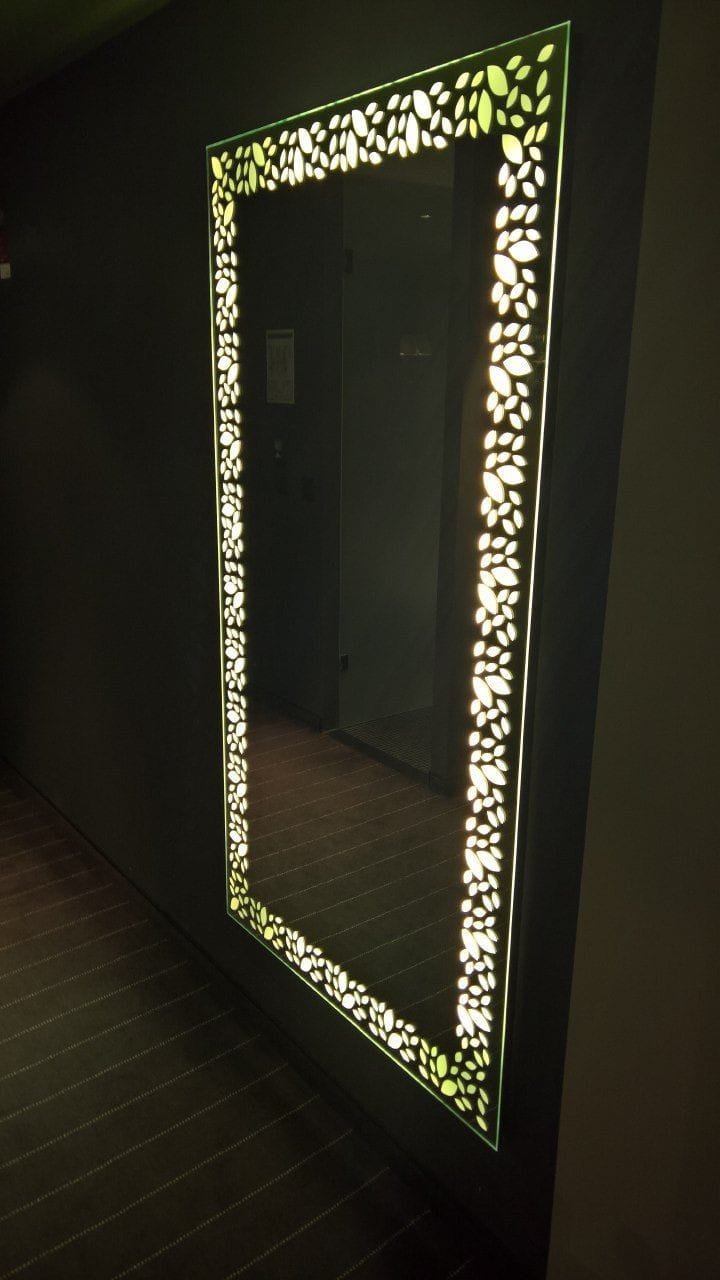 Full Length Green LED Mirror